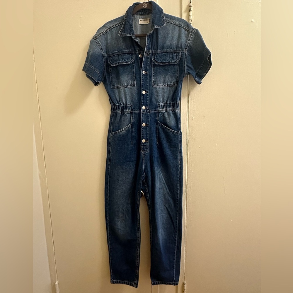 Free People // We The Free Denim Jumpsuit